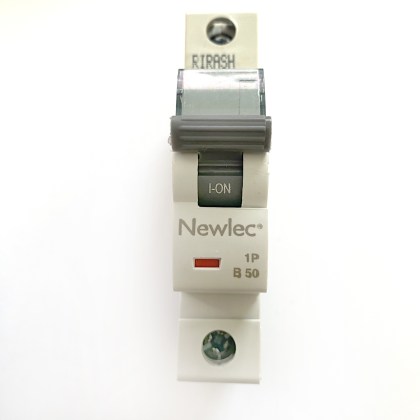 Newlec 1P B50 50A 50 Amp MCB Circuit Breaker Type B